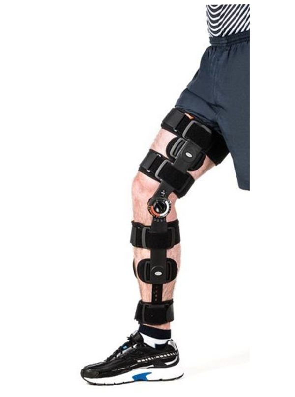 ROM KNEE BRACE COVERING SHIN AND THIGH