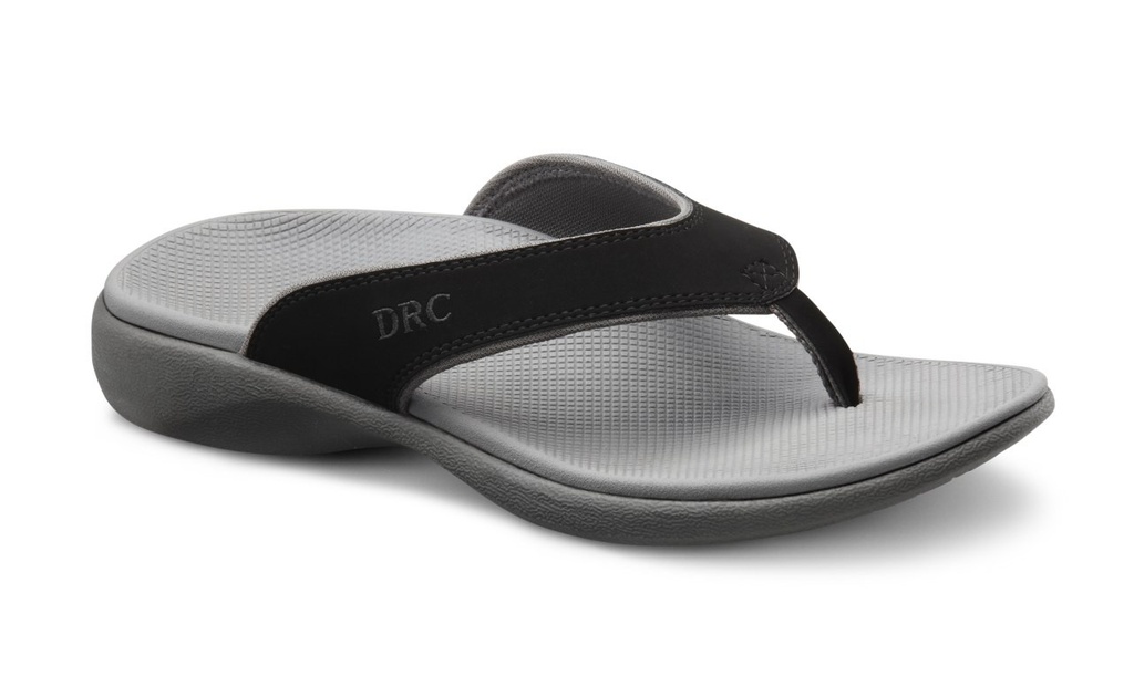 Dr. COMFORT COLLIN BLACK MEN'S SANDAL